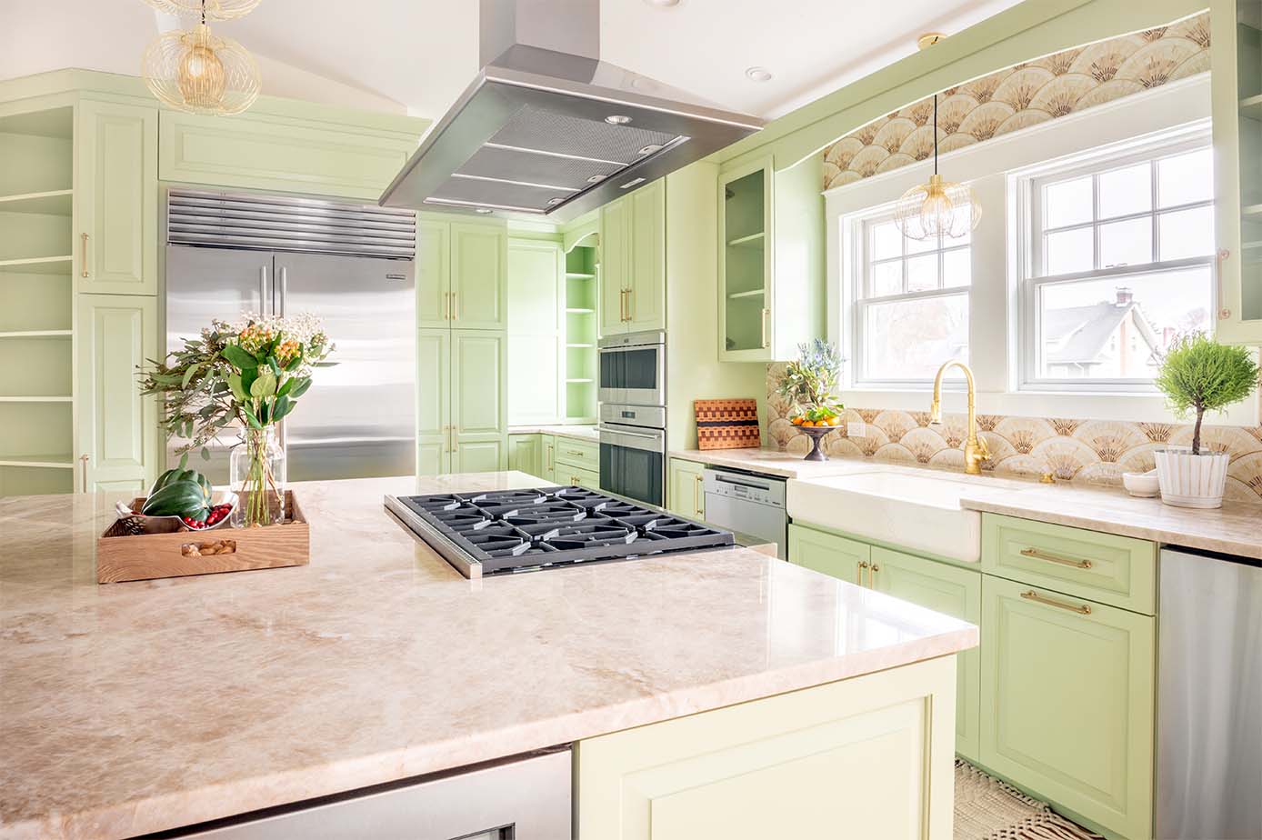 Port Chester Traditional In Mossy Green
