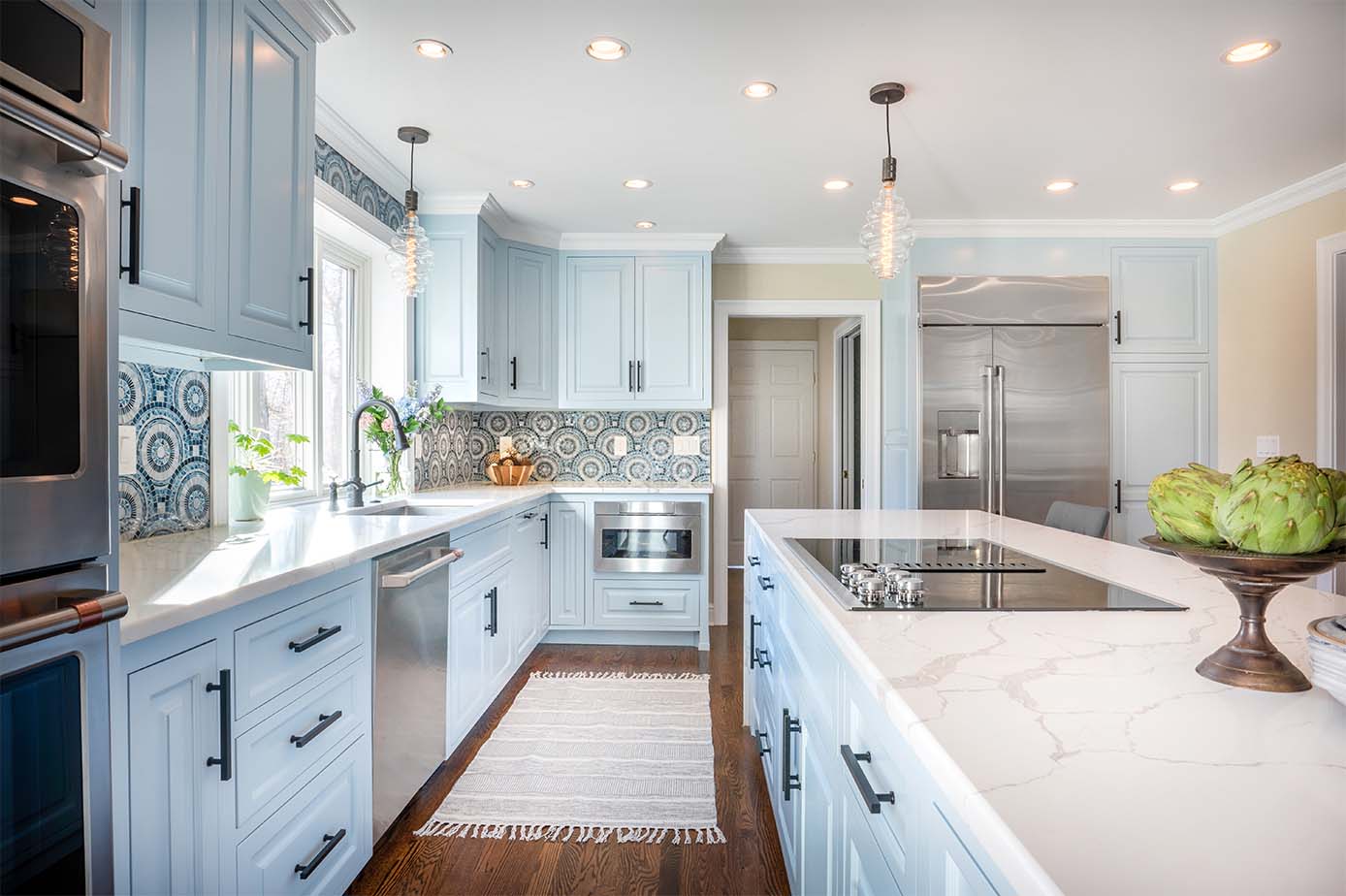 Weston Eclectic Transtional Stunner In Blue